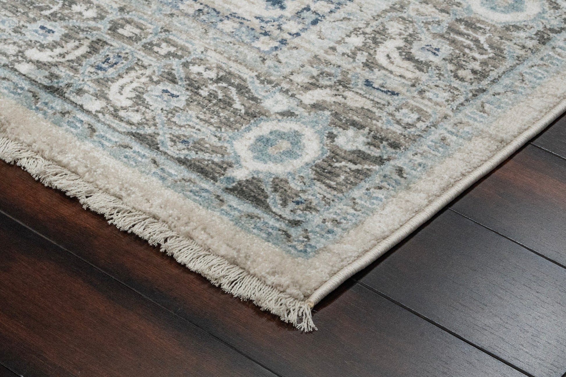Juno Transitional Beige Distressed Medium Pile Rug