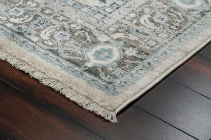 Juno Transitional Beige Distressed Medium Pile Rug