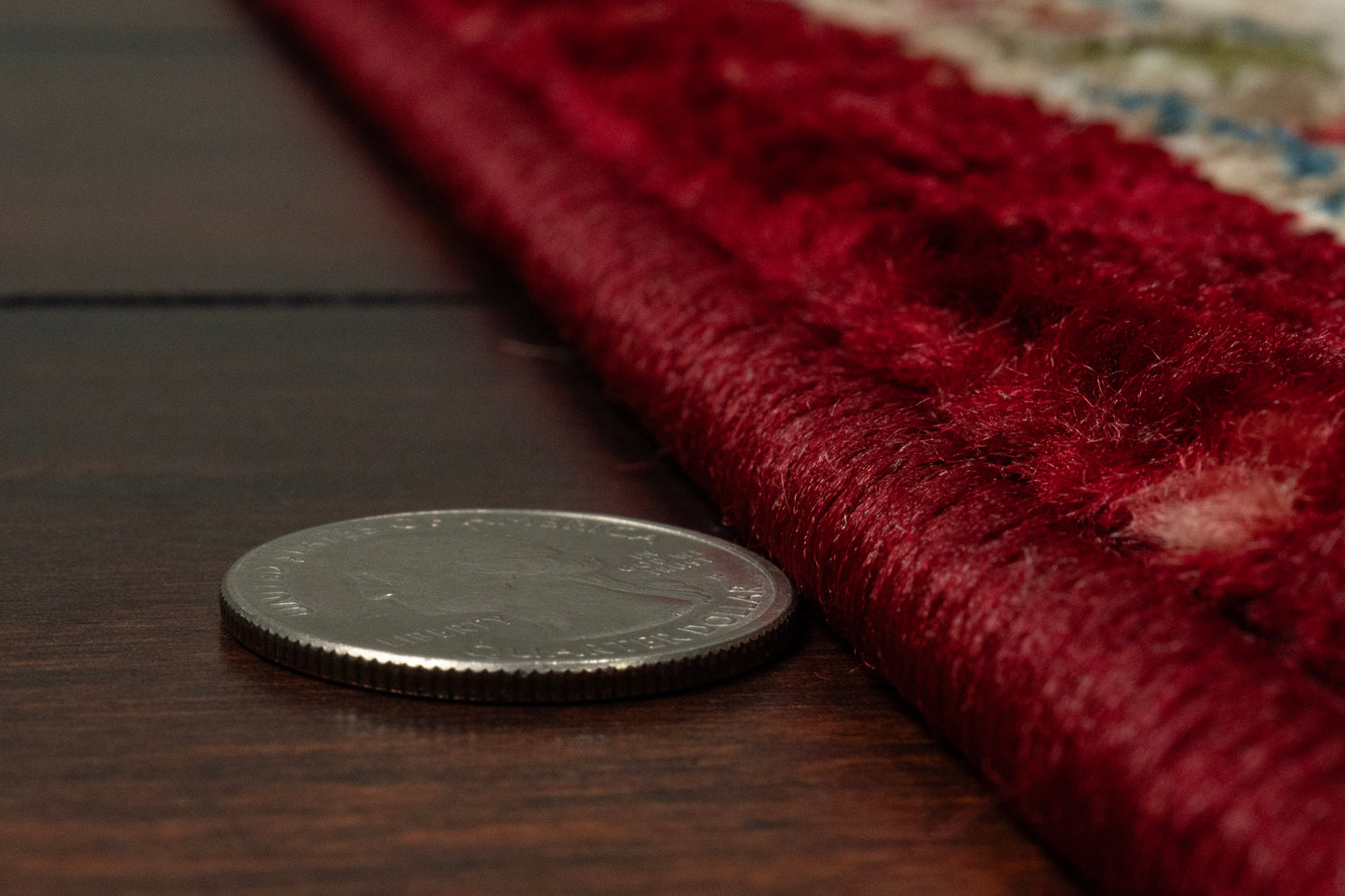 Juno Transitional Ivory/Red Floral Medium Pile Rug