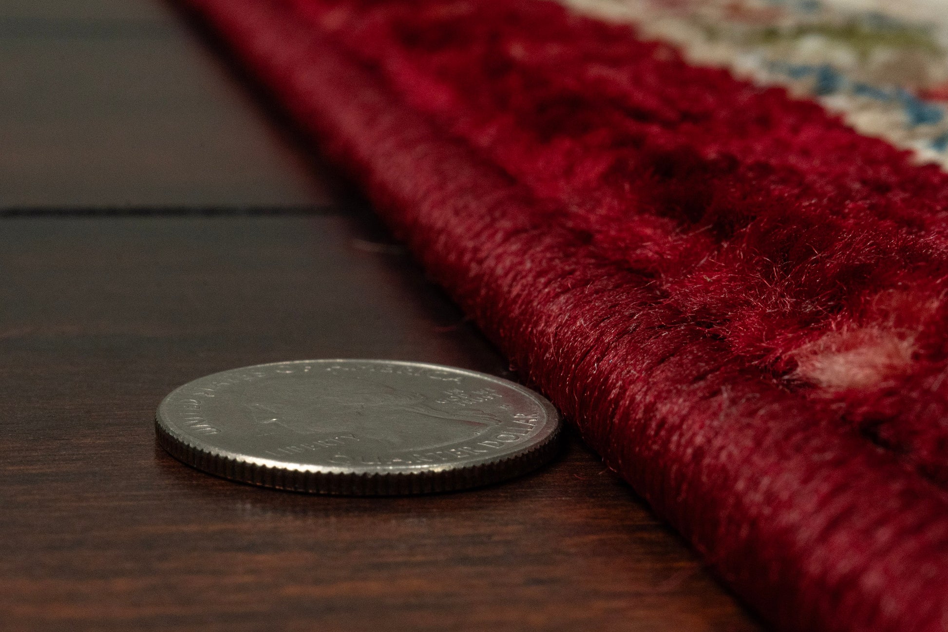 Juno Transitional Ivory/Red Floral Medium Pile Rug