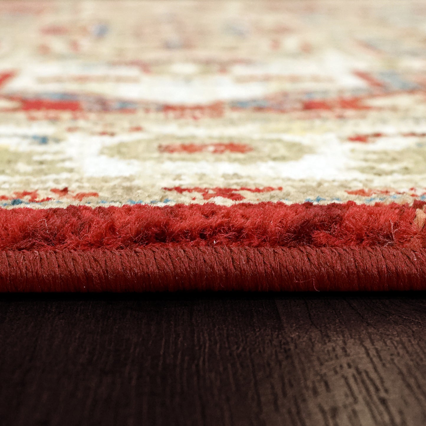 Juno Transitional Ivory/Red Floral Medium Pile Rug