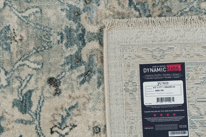 Juno Transitional Cream Floral Medium Pile Rug