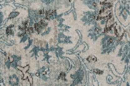 Juno Transitional Cream Floral Medium Pile Rug