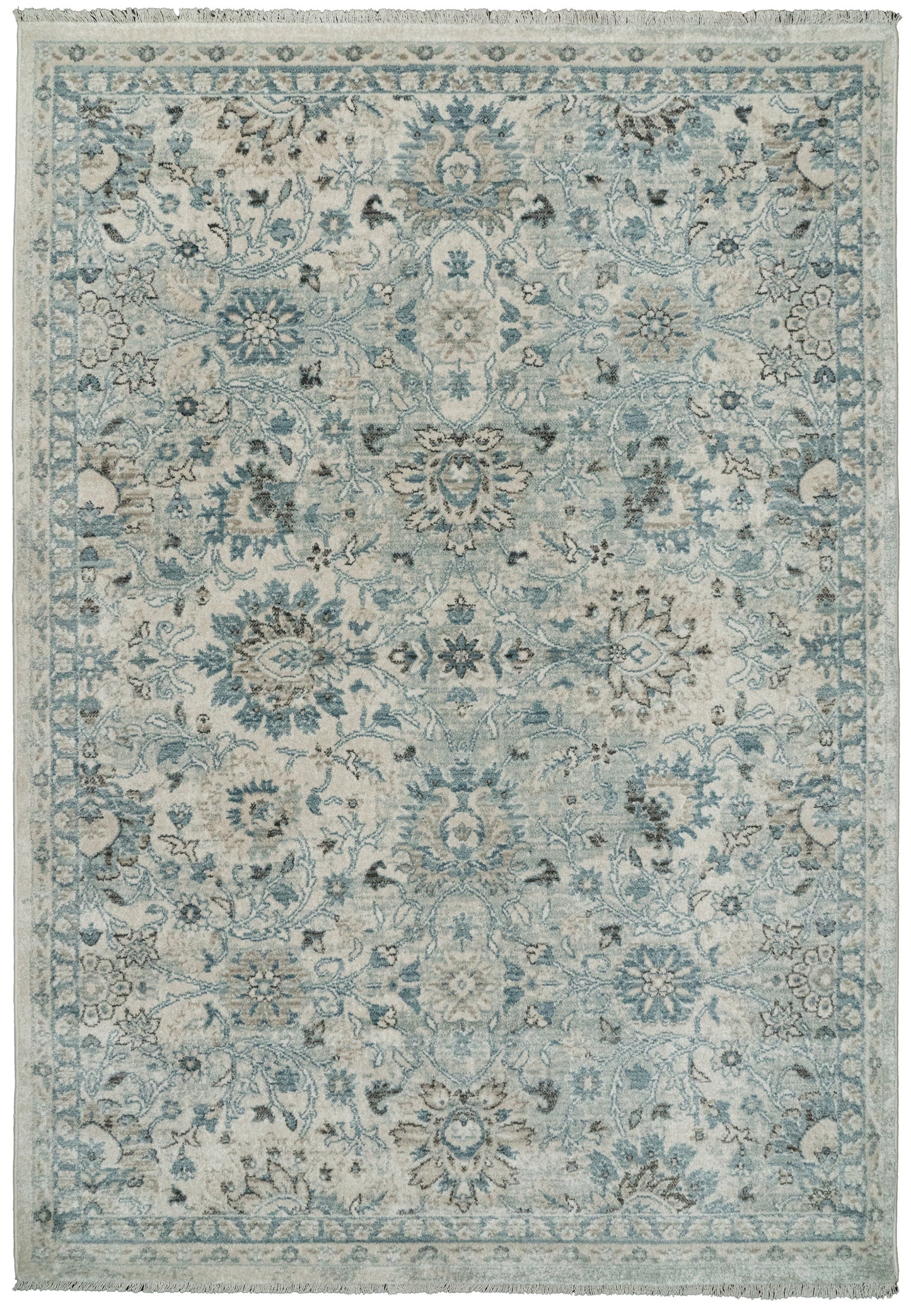Juno Transitional Cream Floral Medium Pile Rug