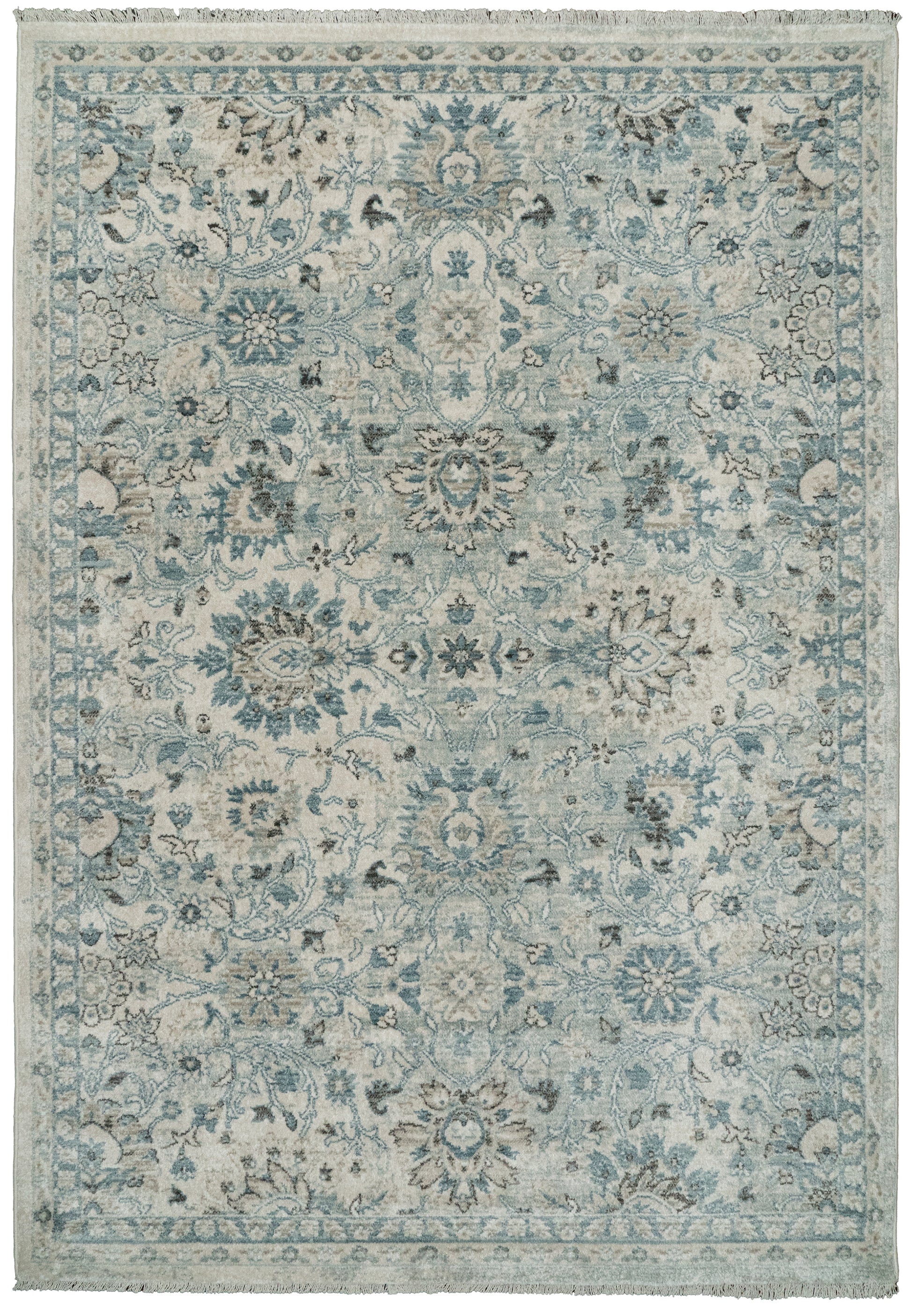 Juno Transitional Cream Floral Medium Pile Rug