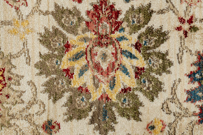 Juno Transitional Ivory/Red Floral Medium Pile Rug