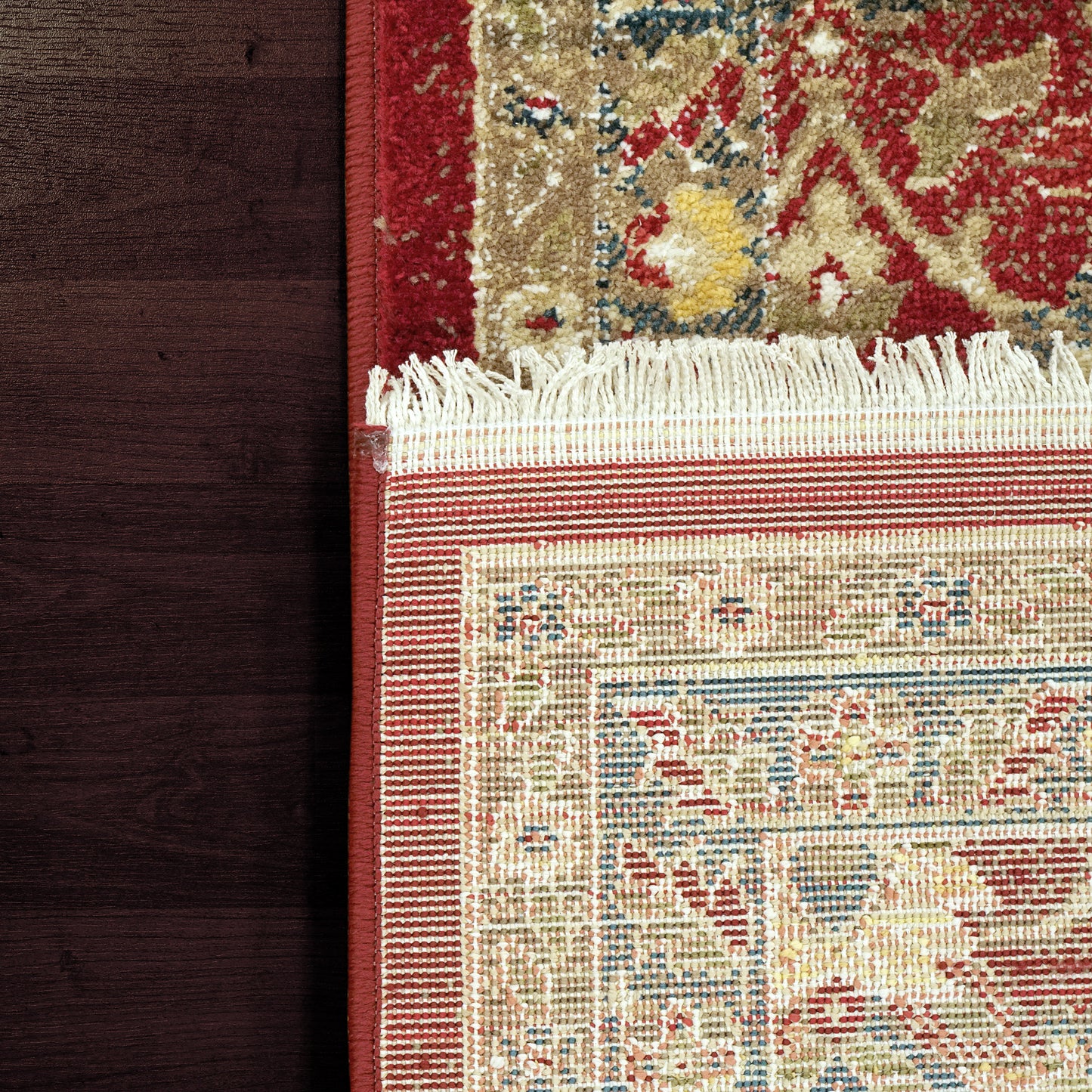 Juno Transitional Red Floral Medium Pile Rug