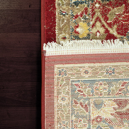 Juno Transitional Red Floral Medium Pile Rug