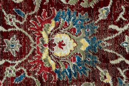 Juno Transitional Red Floral Medium Pile Rug