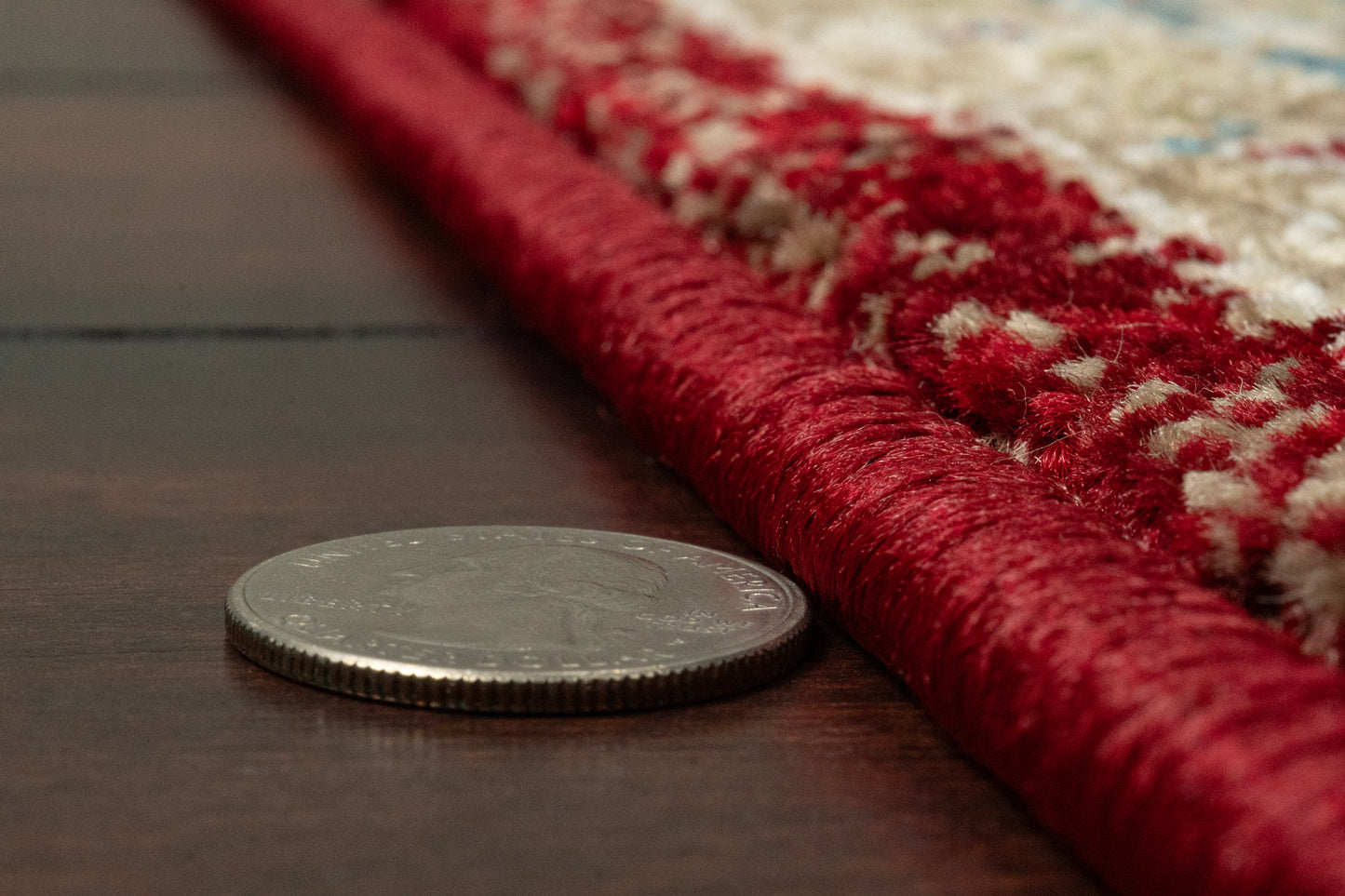 Juno Transitional Red Floral Medium Pile Rug