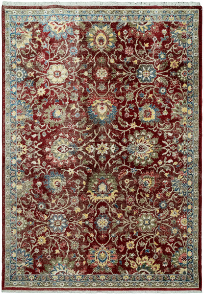 Juno Transitional Red Floral Medium Pile Rug