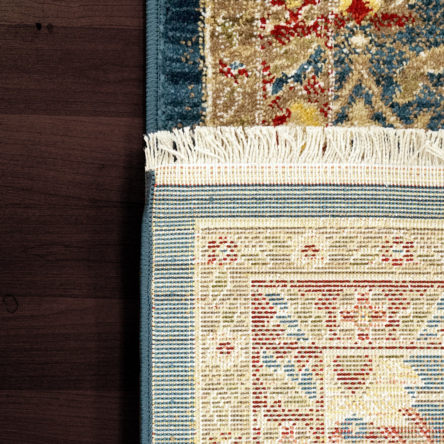 Juno Transitional Navy Floral Medium Pile Rug