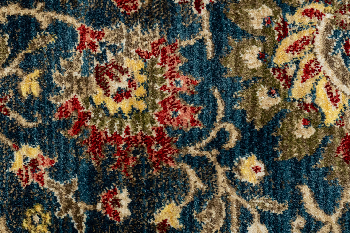 Juno Transitional Navy Floral Medium Pile Rug