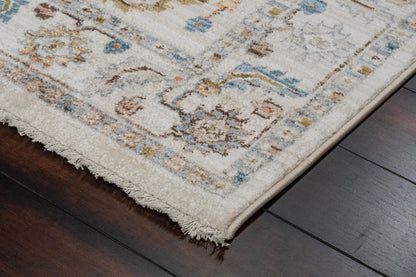 Juno Traditional Ivory/Grey Oriental Medium Pile Rug