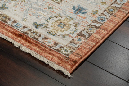 Juno Traditional Rust/Ivory/Multi Oriental Medium Pile Rug