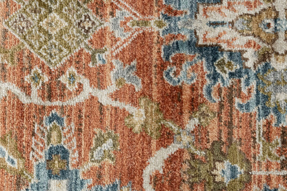 Juno Traditional Rust/Ivory/Multi Oriental Medium Pile Rug