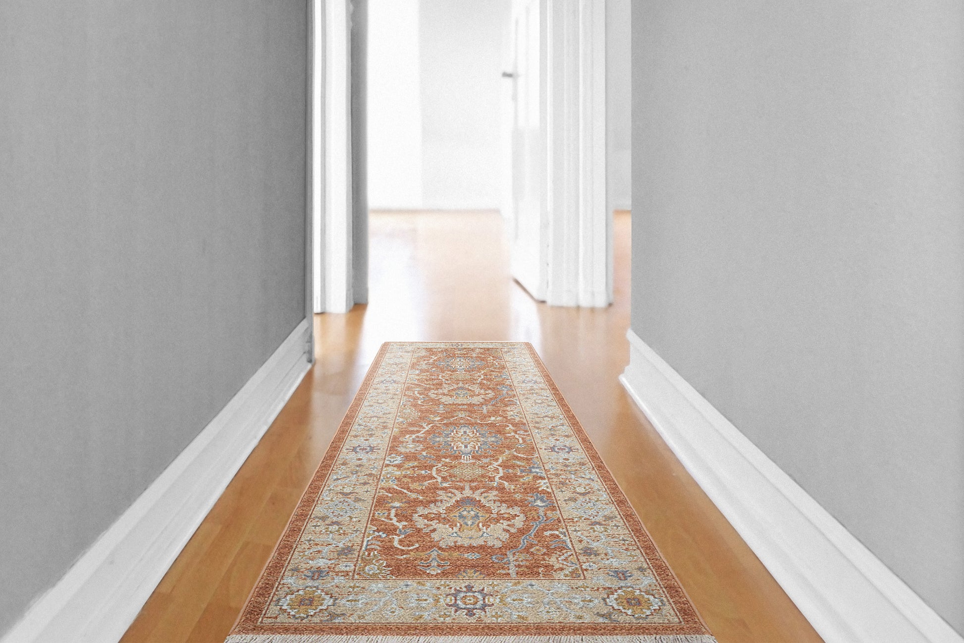 Juno Traditional Rust/Ivory/Multi Oriental Medium Pile Rug