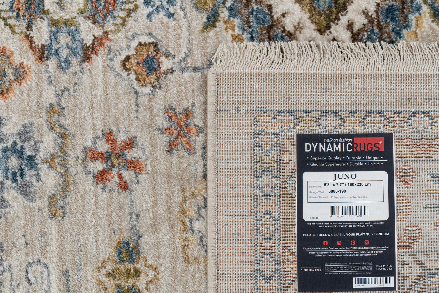 Juno Traditional Ivory/Multi Oriental Medium Pile Rug