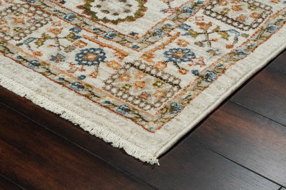 Juno Modern Ivory/Multi Abstract Medium Pile Rug