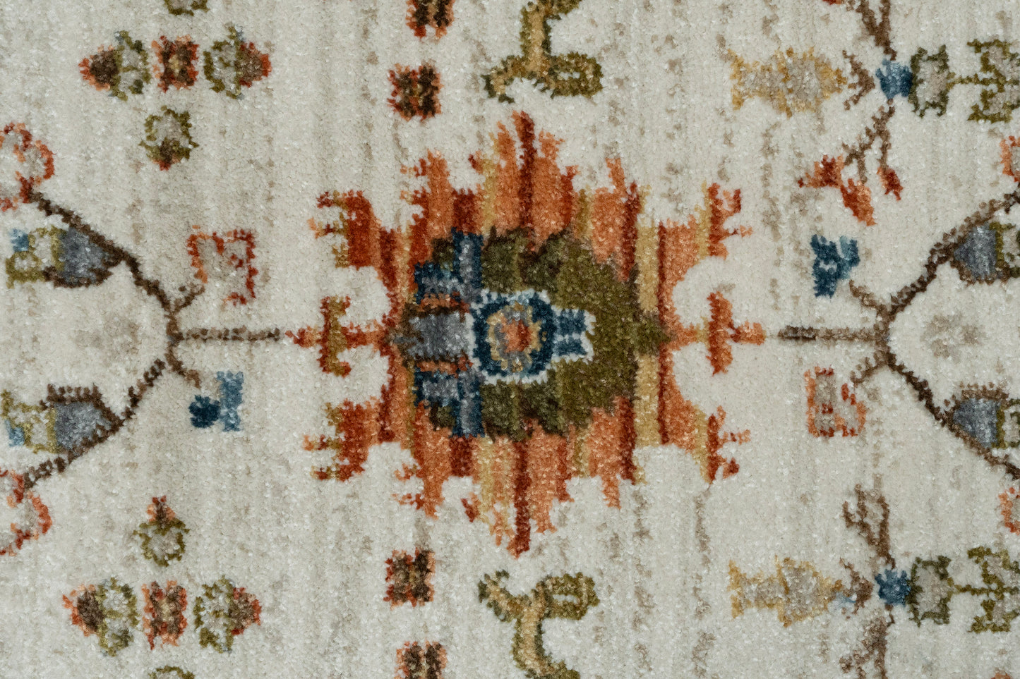 Juno Modern Ivory/Multi Abstract Medium Pile Rug