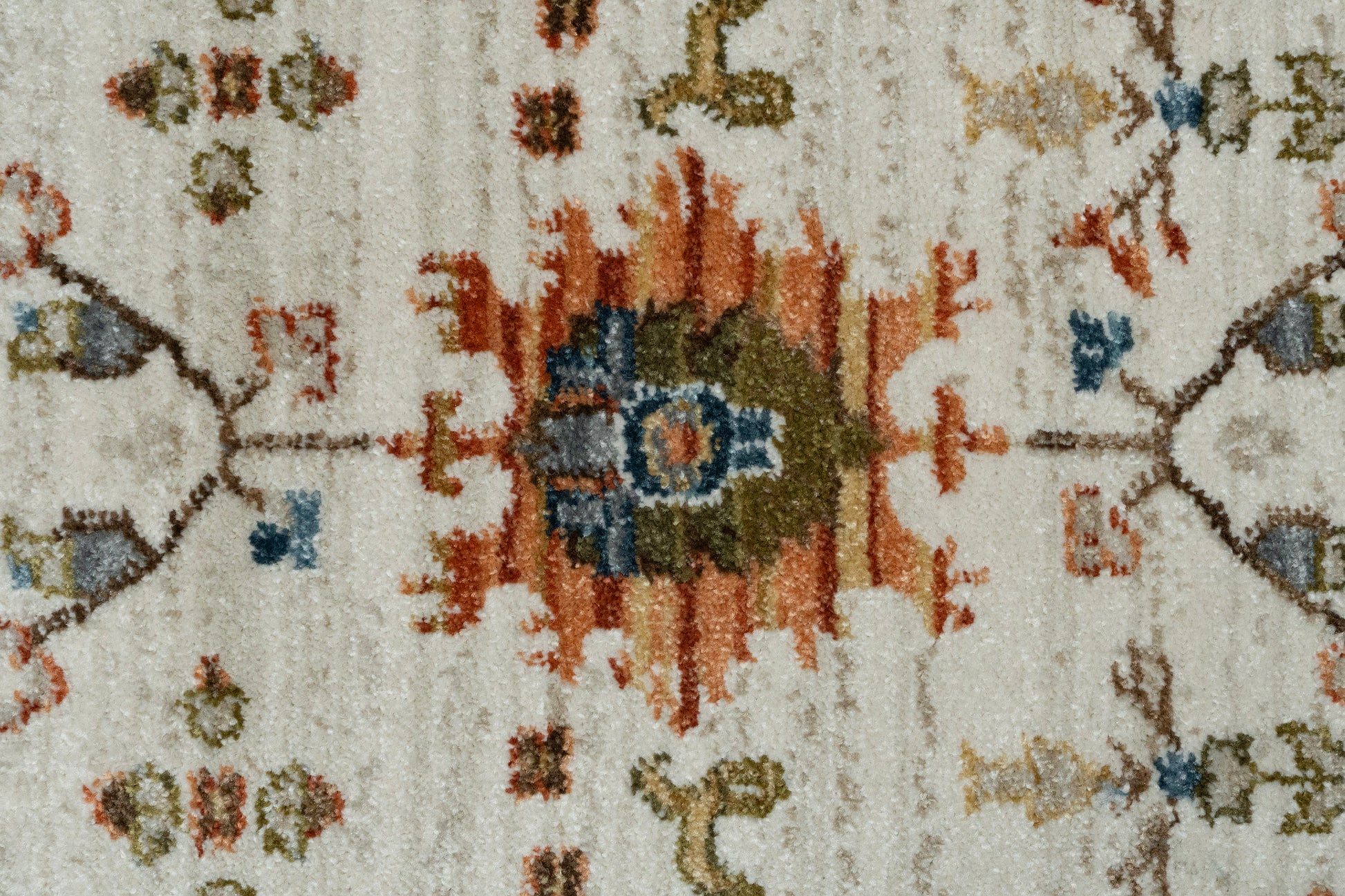 Juno Modern Ivory/Multi Abstract Medium Pile Rug