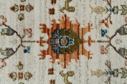 Juno Modern Ivory/Multi Abstract Medium Pile Rug