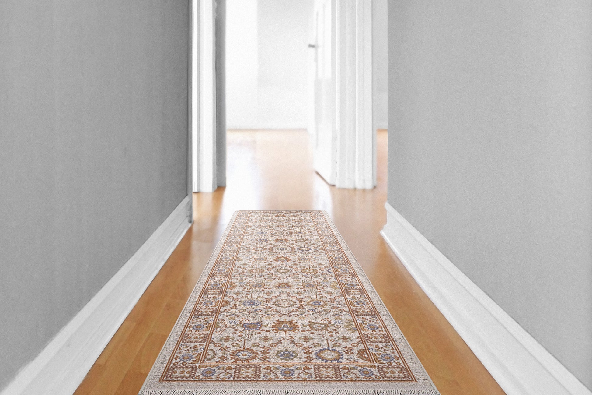 Juno Modern Ivory/Multi Abstract Medium Pile Rug