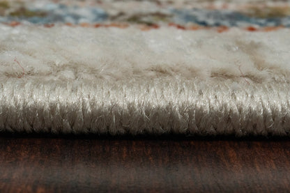 Juno Modern Ivory/Multi Abstract Medium Pile Rug