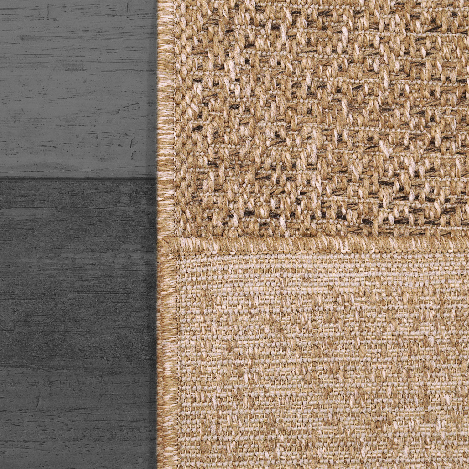 Kenai Modern Natural Solid No Pile Rug