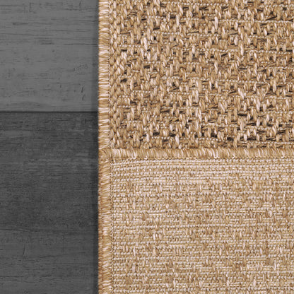 Kenai Modern Natural Solid No Pile Rug