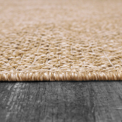 Kenai Modern Natural Solid No Pile Rug