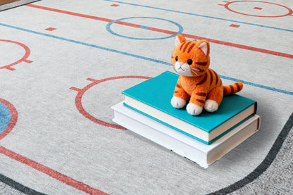 Kidz Children Ivory/Multi Hockey No Pile Rug