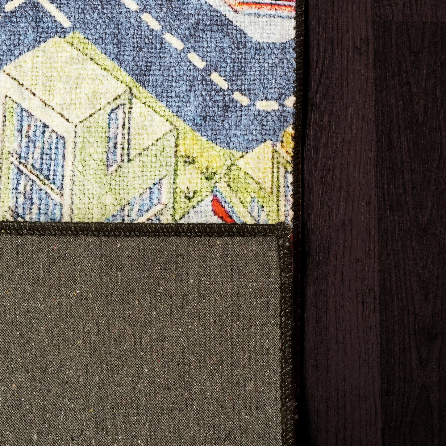 Kidz Children Multi City No Pile Rug
