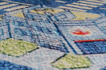 Kidz Children Multi City No Pile Rug
