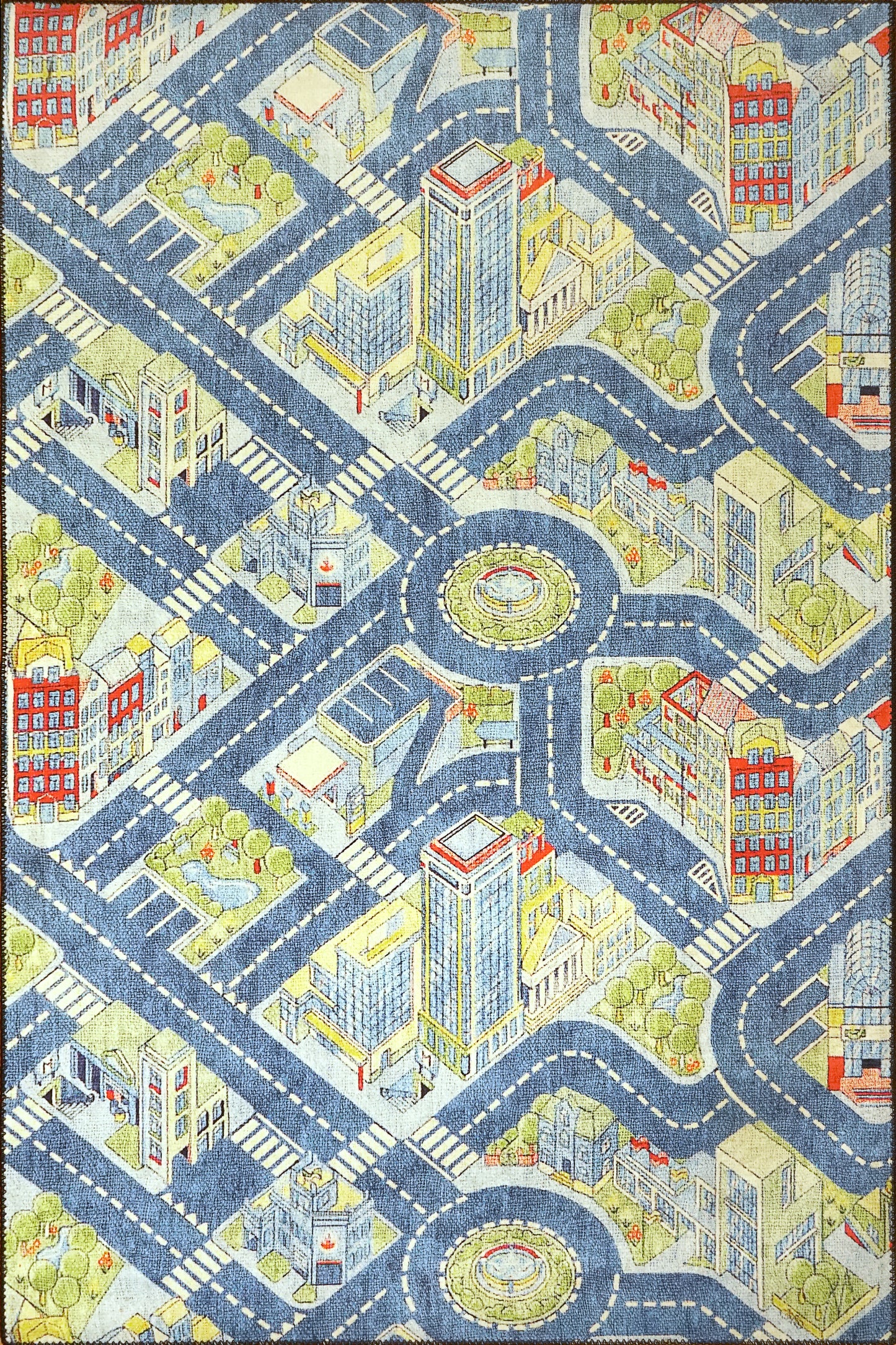 Kidz Children Multi City No Pile Rug