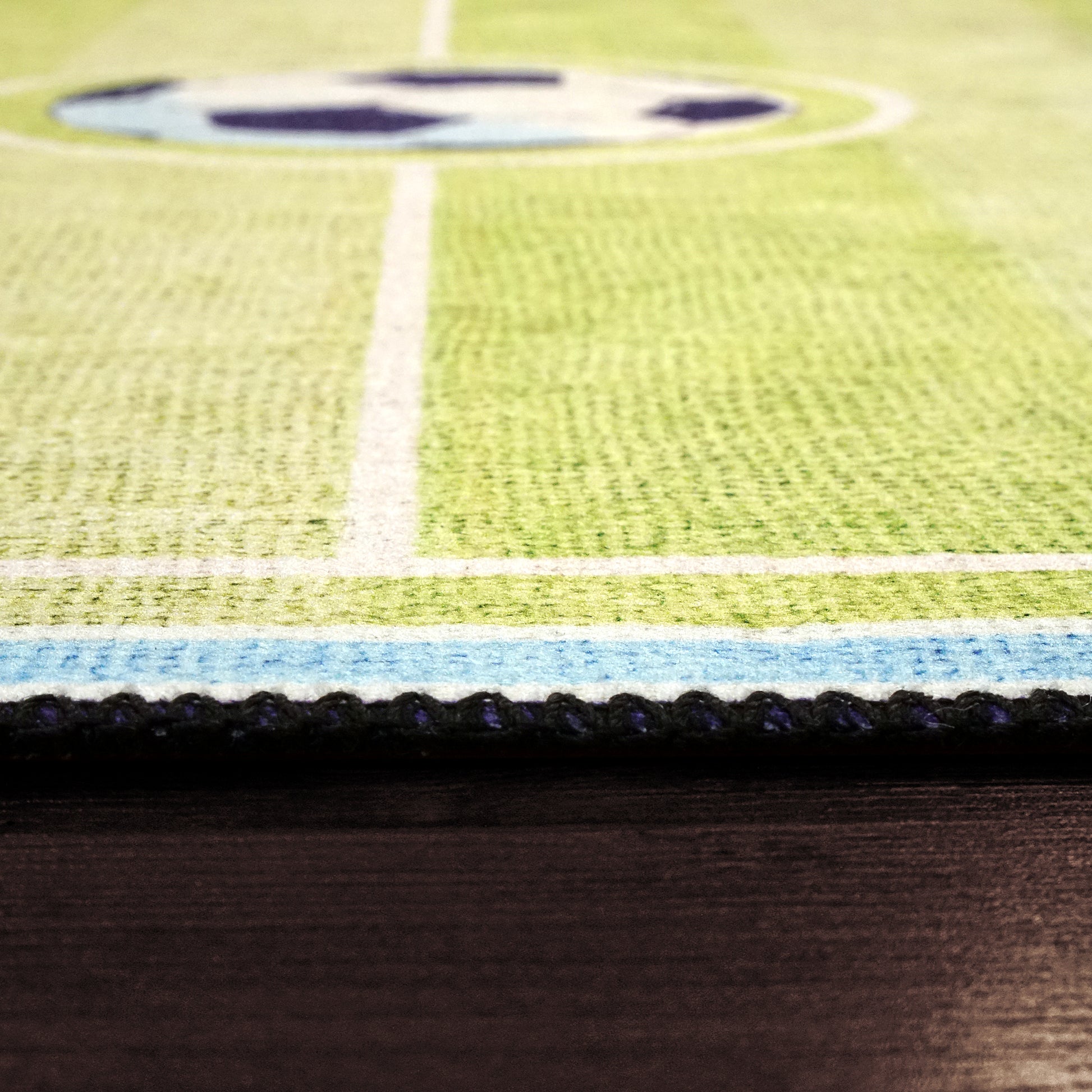 Kidz Children Green Soccer No Pile Rug