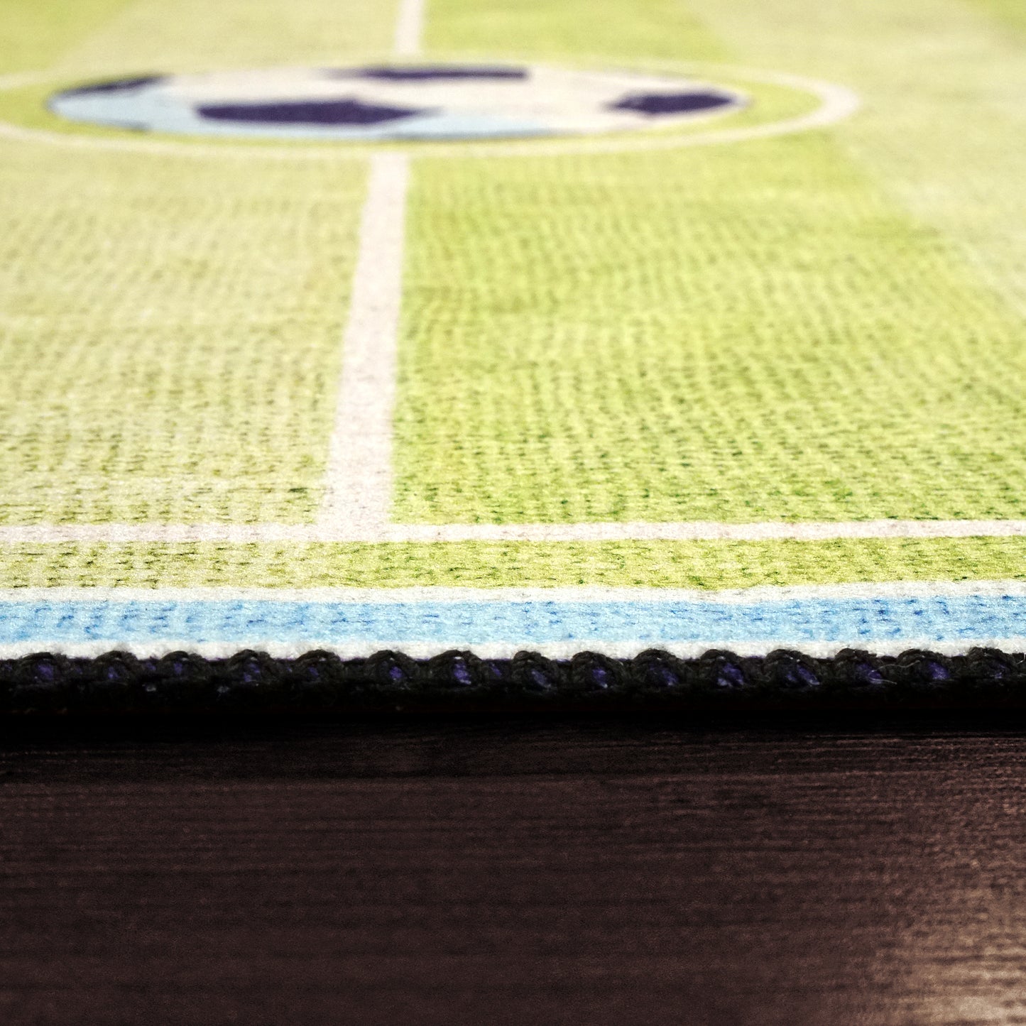 Kidz Children Green Soccer No Pile Rug