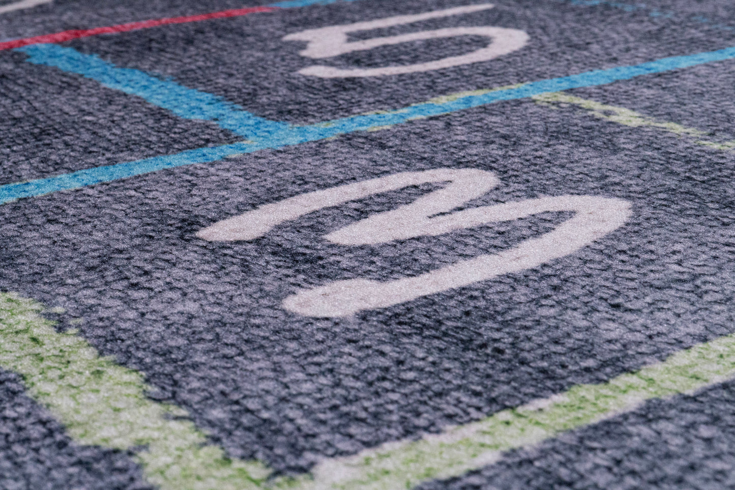Kidz Children Grey/Multi Hopscotch No Pile Rug