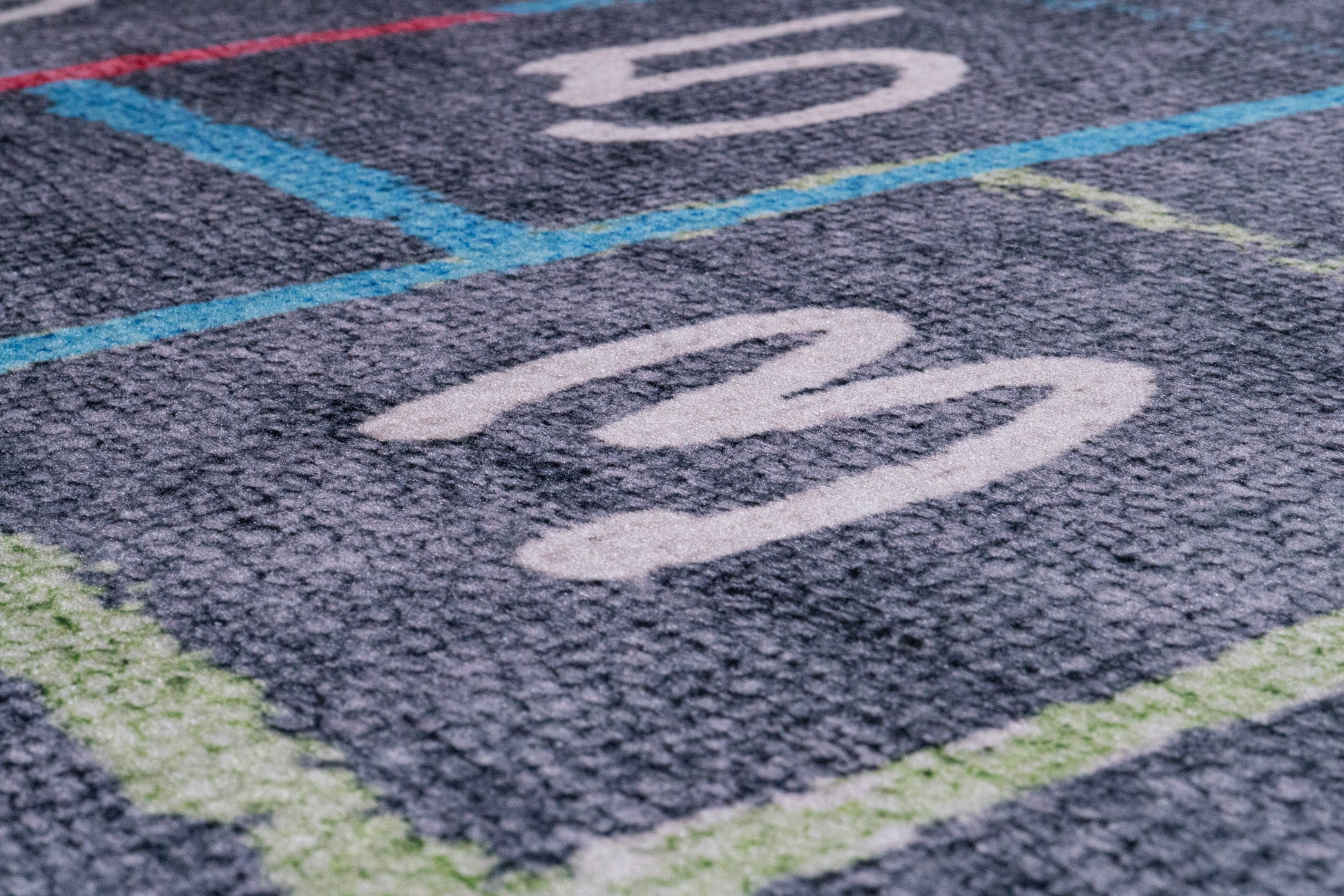 Kidz Children Grey/Multi Hopscotch No Pile Rug