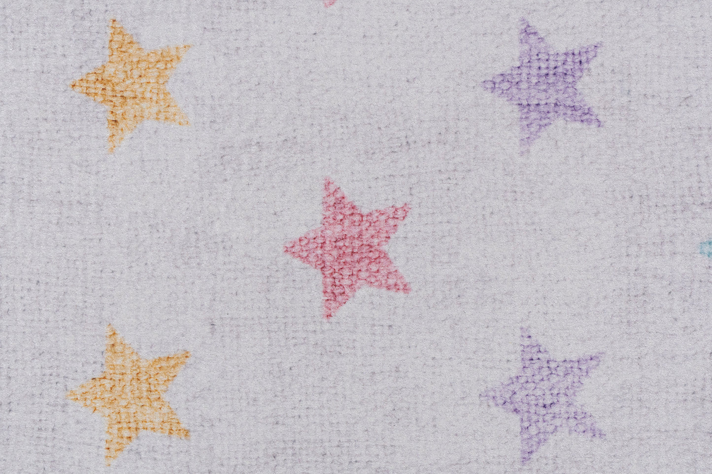 Kidz Children Ivory/Multi Stars No Pile Rug