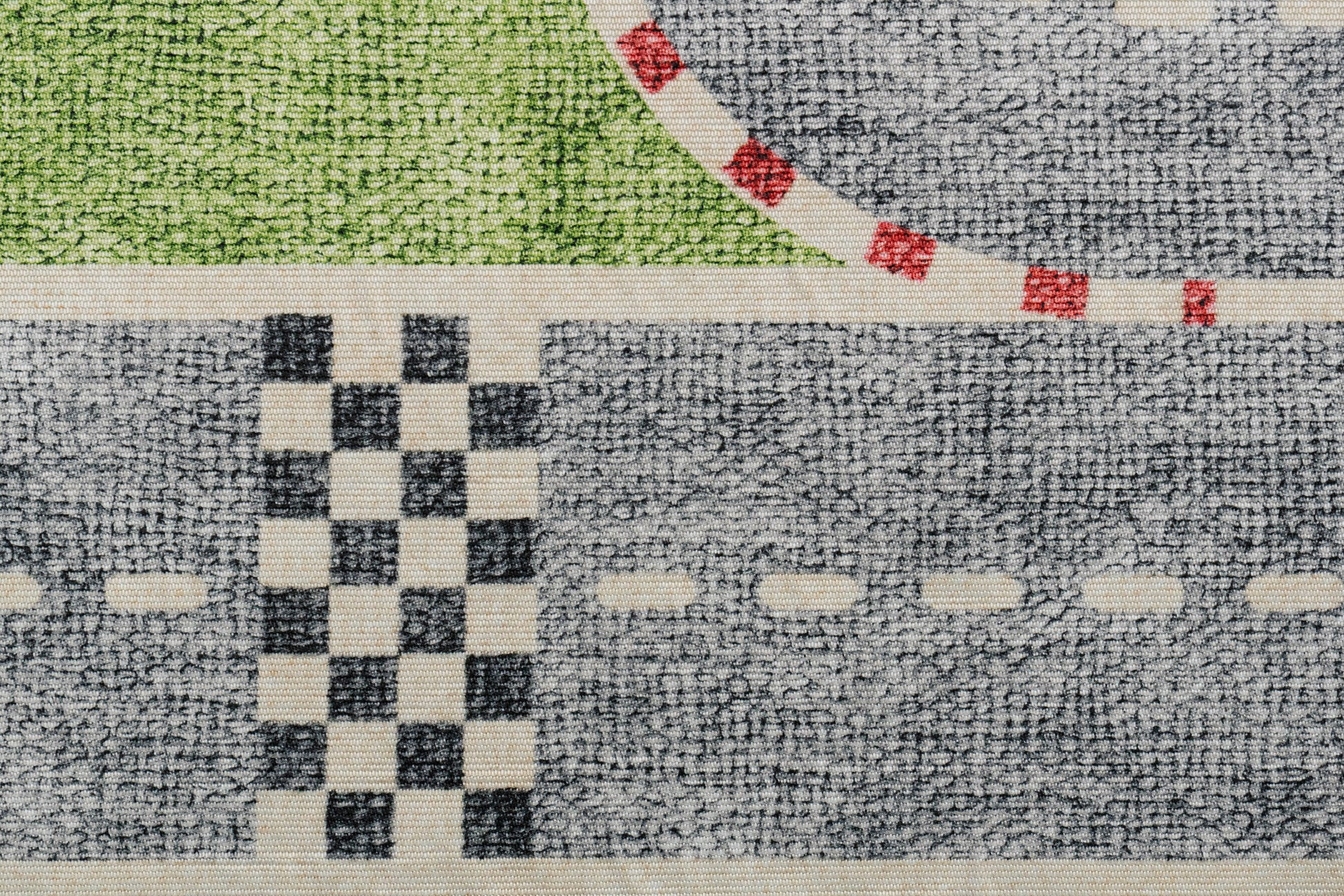 Kidz Children Multi Racetrack No Pile Rug
