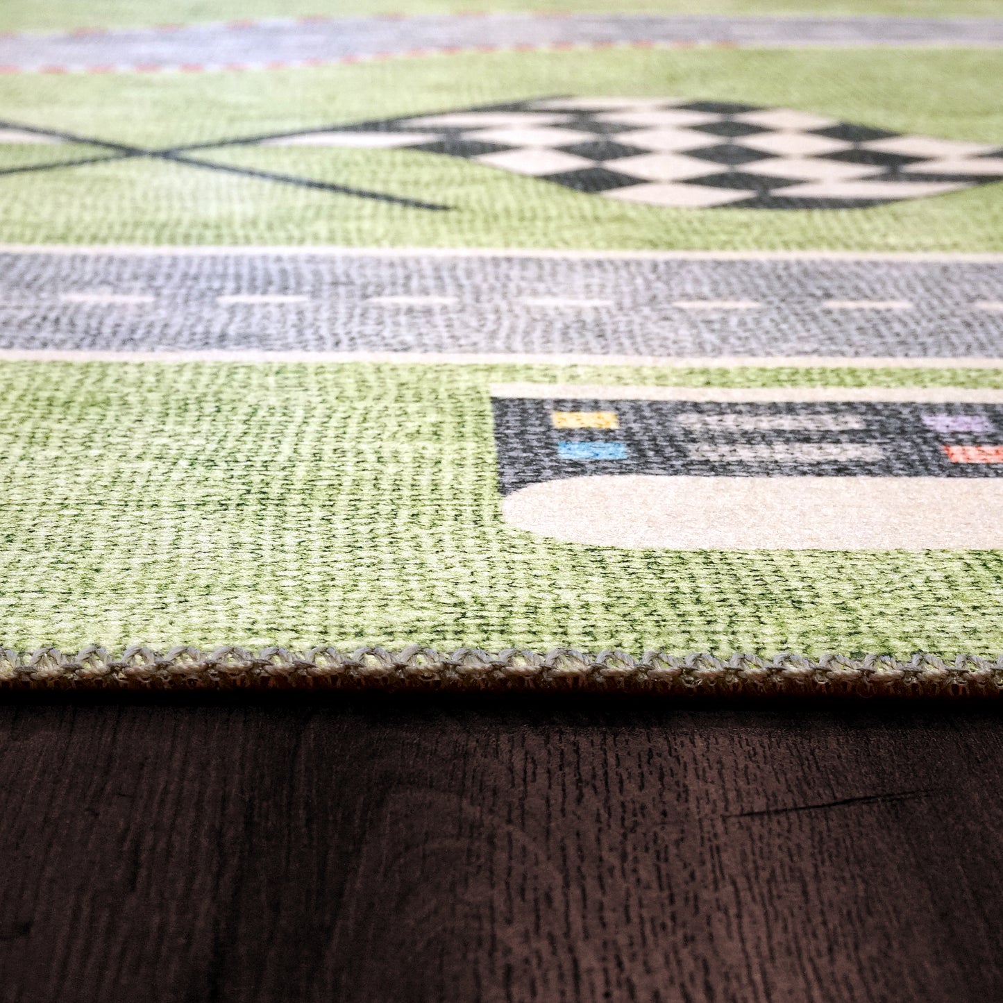 Kidz Children Multi Racetrack No Pile Rug