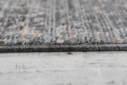 Kyra Modern Grey/Navy Abstract Medium Pile Rug