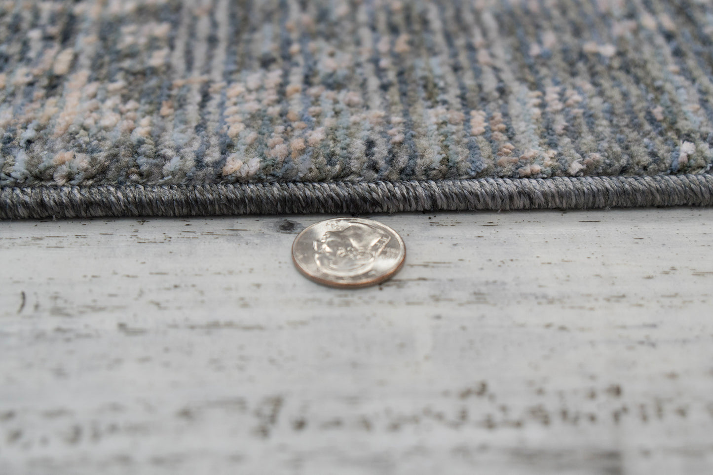 Kyra Modern Grey/Navy Abstract Medium Pile Rug