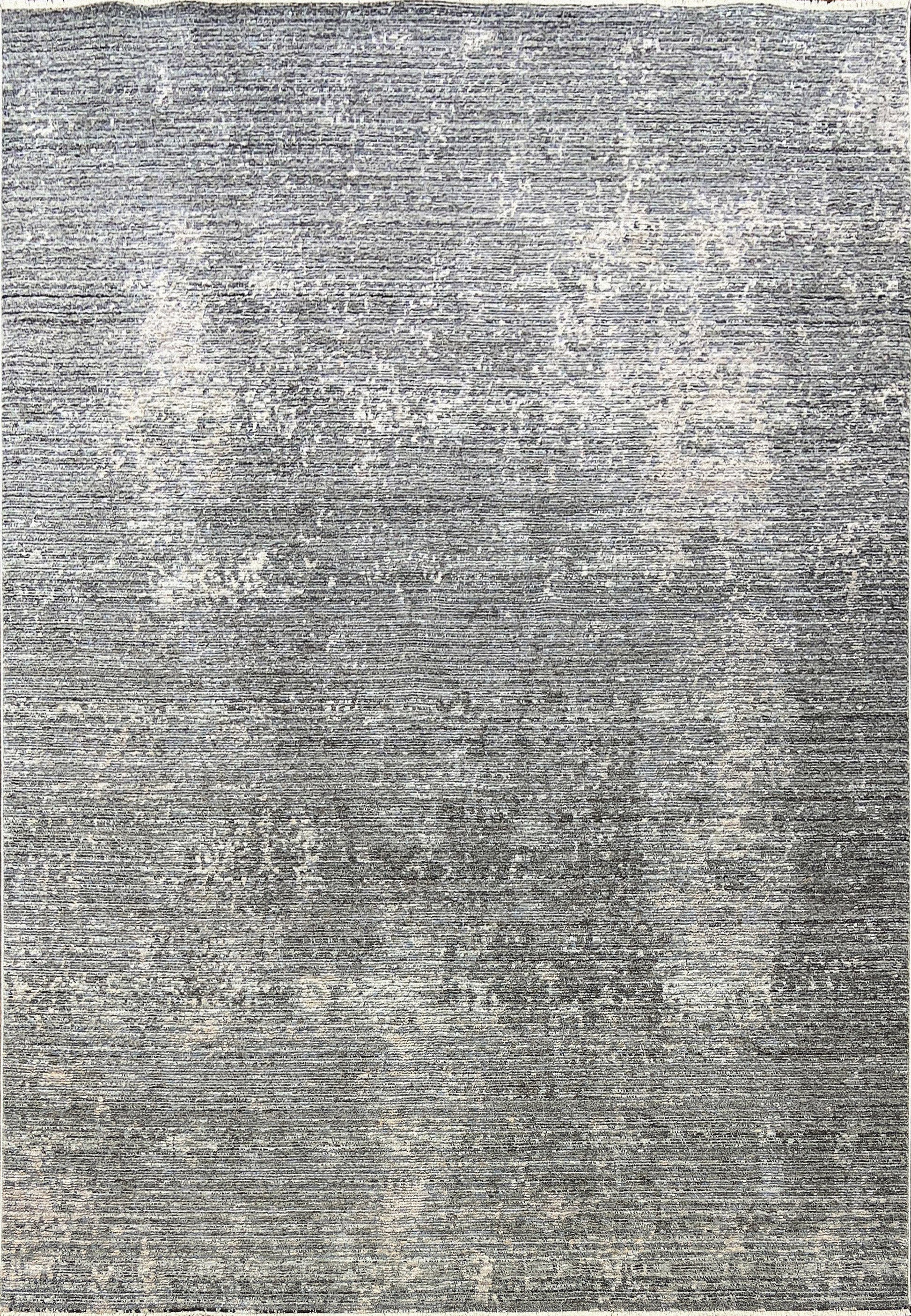 Kyra Modern Grey/Navy Abstract Medium Pile Rug