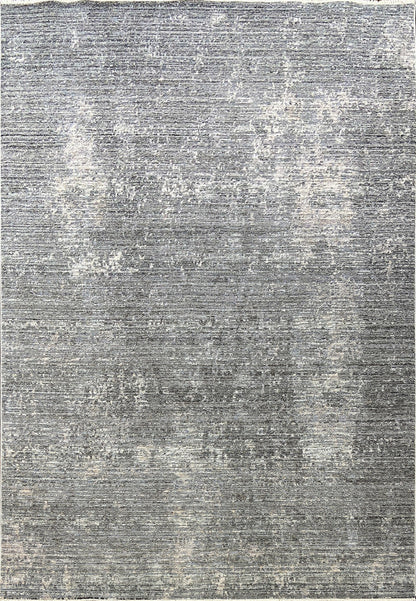 Kyra Modern Grey/Navy Abstract Medium Pile Rug