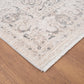 Lara Traditional Ivory/Beige/Grey Medallion Low Pile Rug