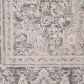 Lara Traditional Ivory/Grey Medallion Low Pile Rug