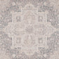 Lara Traditional Ivory/Grey Medallion Low Pile Rug