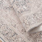 Lara Traditional Ivory/Grey Medallion Low Pile Rug